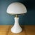White Large Classic Swirl Murano Mushroom Table Lamp, Italy, 1970s For Sale - Image 8 of 13