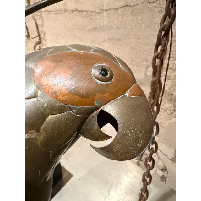 Sergio Bustamante Hanging Parrot Sculpture Arts Craft Mid-Century Modern For Sale - Image 18 of 18