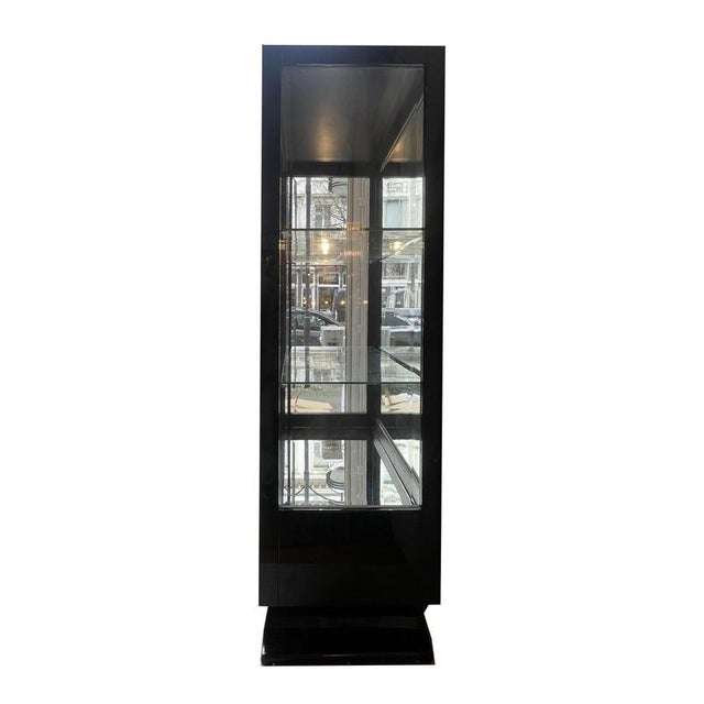 Art Deco 3-Sided Glazed Showcase For Sale - Image 4 of 10