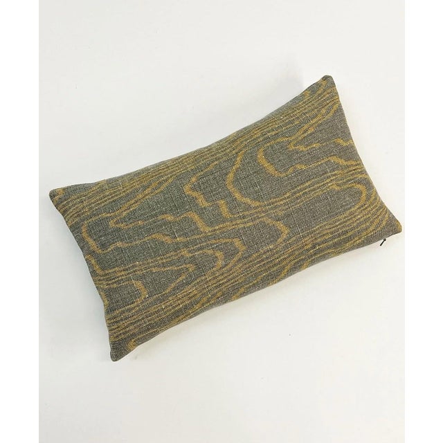 Vintage Custom Kelly Wearstler Faux Bois Groundwork's Lumbar Pillow For Sale - Image 4 of 10