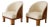 French Art Deco Cocktail Chairs With Wood Detail, a Pair, 1940's For Sale