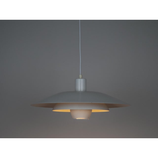 Vintage Danish Pendant Lamp by Kurt Wiborg for Jeka, 1980s For Sale - Image 3 of 11
