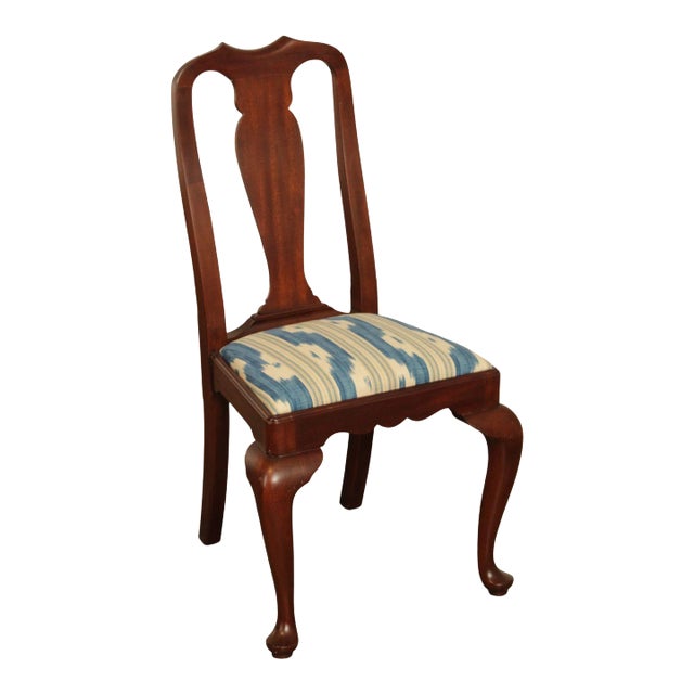 Henkel Harris Queen Anne Style Mahogany Dining Side Chair For Sale