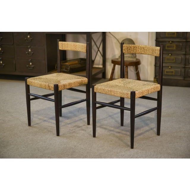 Chairs with Rush Seats, 1970, Set of 2 For Sale - Image 11 of 11