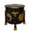 Late 19th Century Japanese Meiji Period Black Lacquer Hokai Lidded Box with Brass Mounts For Sale - Image 5 of 12