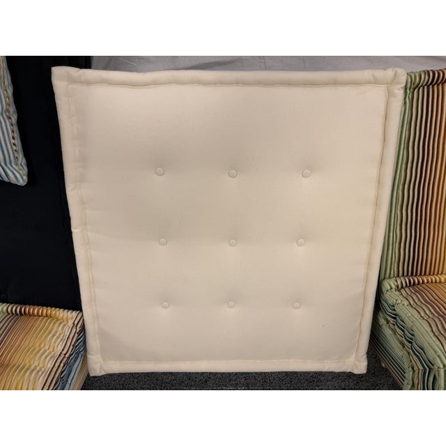 1970s Authentic Roche Bobois Mah Jong Modular Sectional Sofa – Missoni Home & Velvet Edition (5 Seats) For Sale - Image 10 of 18
