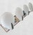 1990s Vintage Coastal 4 Light Seashell Chrome White Bathroom Vanity Wall Fixture Light For Sale - Image 5 of 11