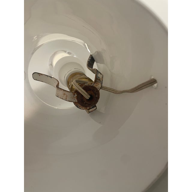 1960s Spaceship Scandinavian Hand Blown Glass Table Lamp | 1960s Table Lamp | Vintage Lighting For Sale - Image 5 of 10