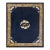 1920s Navy Blue Field Antique Floral Medallion Hand Knotted Chinese Peking Rug For Sale
