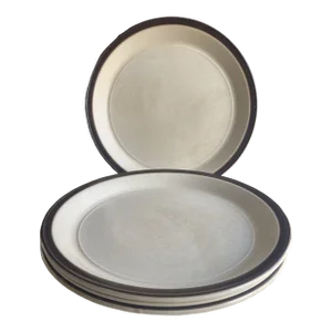 1970's Doverstone Staffordshire "Heather" Pattern Dinner Plates- Set of 4