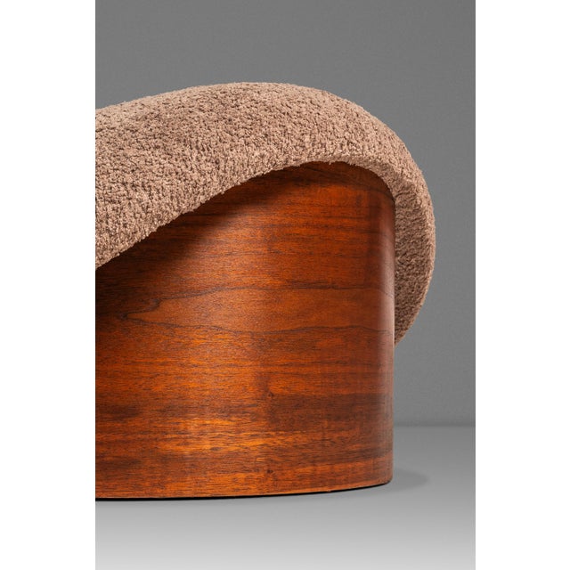 Restored Mid-Century Modern Poof / Mushroom Ottoman Footstool by Weiland Paired Well W/ Adrian Pearsall or Milo Baughman Chairs, Usa, 1960s For Sale - Image 13 of 18