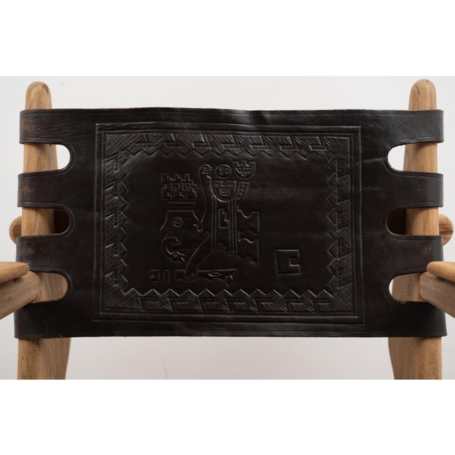 Small Sling Rocking Chair by Angel Pazmino from Muebles De Estilo, 1960s For Sale - Image 6 of 8