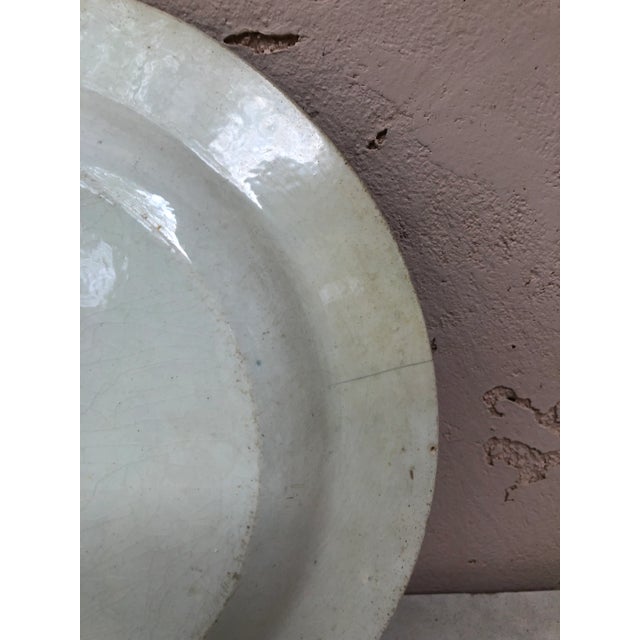 19th Century Victorian Blue and White Staffordshire Plate For Sale - Image 4 of 6