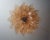 Mid-Century Modern Italian Murano Three-Tier 48 Amber Felci Glass Chandelier For Sale - Image 3 of 8