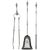 Set of Three George III Steel Fireplace Tools For Sale