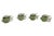 Vintage Italian Hand-Blown Green Art Glass Fish Sculptures - Set of 4 For Sale In West Palm - Image 6 of 12