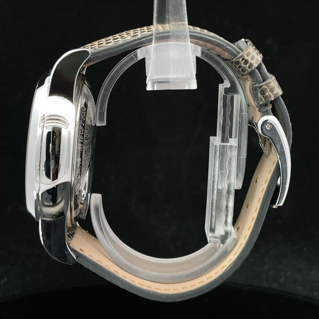 Metal Graham Chronofighter 1695 Romantic Stainless Steel Watch With Leather Belt For Sale - Image 7 of 9