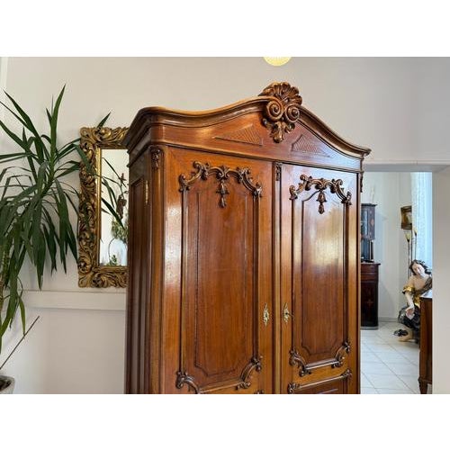 Baroque Wardrobe in Pine For Sale - Image 6 of 15