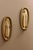 Gold Mid-Century Swedish Oval Brass Sconces, Set of 2 For Sale - Image 8 of 10