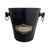 Blue Dark Blue Jeanmaire Champagne Bucket with Brass Handles from Vogalu For Sale - Image 8 of 8