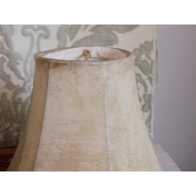 1960s French Empire Revival Mid Century Brass 2 Arm Table Lamp Marble Base For Sale - Image 10 of 12