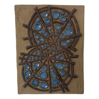 Large 6356 Studio Ceramic Wall Art by Marianne Starck for Michael Andersen, Denmark, 1960s For Sale