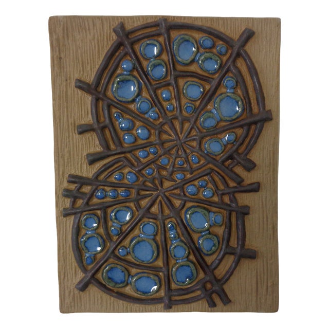 Large 6356 Studio Ceramic Wall Art by Marianne Starck for Michael Andersen, Denmark, 1960s For Sale