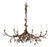 Tobacco Lennox Branching Leaf Chandelier For Sale