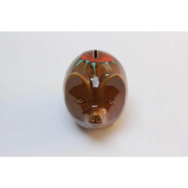 Mid-Century Modern Mid-Century Italian Modern Ceramic Piggy Bank by Bertoncello For Sale - Image 3 of 12
