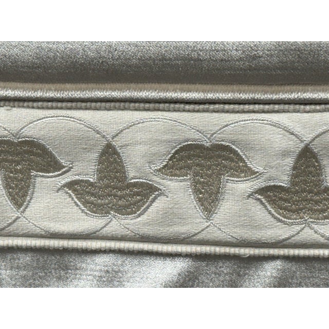 Baker Furniture Silk Velvet Sofa For Sale - Image 9 of 10