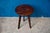 Brutalist Tripod Side Table in Wood, 1970s For Sale - Image 4 of 6