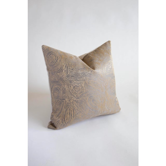 2020s Contemporary Agate Pattern & Mohair Pillow For Sale - Image 5 of 5