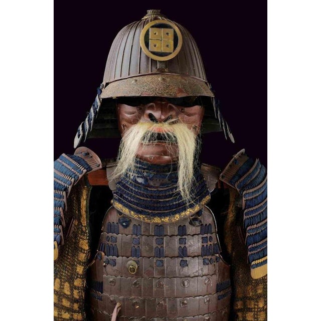 17th Century Tosei Gusoku Samurai Armour in Brown-Lacquered Iron, Japan For Sale - Image 6 of 9