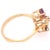 Modern 14 Karat Yellow Gold Freeform Ruby and Diamond Ring For Sale - Image 3 of 6
