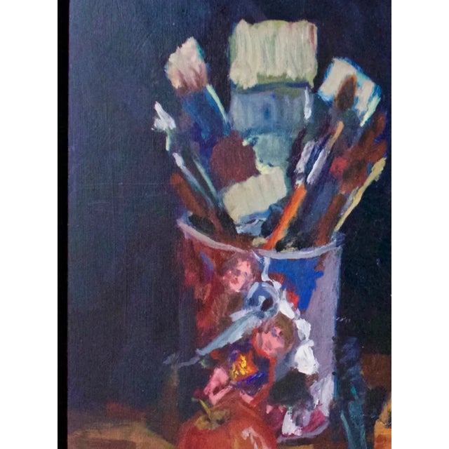 "Studio Still Life #3" Still Life Framed Oil Painting For Sale - Image 4 of 5