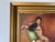 1950s Mid-Century Sylvia Nude Woman With Lace Fan Oil Painting, Framed For Sale In Miami - Image 6 of 11