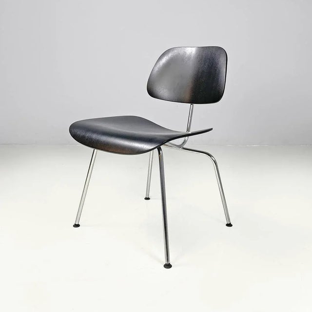 Postmodern German Black Wooden Chairs by Charles and Ray Eames for Vitra, 2000s, Set of 2 For Sale - Image 3 of 18