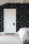 Textile Mahjong Tile Grasscloth Wallpaper by House Party | Blank Black | 8 Yards For Sale - Image 7 of 8