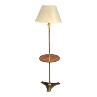 Mid 20th Century Mid Century Modern Laurel Style Brass Floor Lamp For Sale