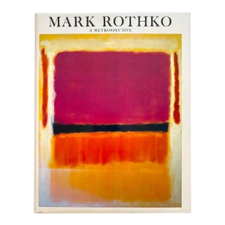 " Mark Rothko 1903 - 1970 : A Retrospective " Vintage 1978 1st Edition Abstract Expressionist Lithograph Print Hardcover Exhibition Art Book For Sale