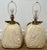 This pair of 1980s Chapman lamps is ready for install - brass harps, custom linen shades, and acrylic finials included!...