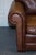 Brown Leather Two to Three Seater Sofa with Feather Back Cushions For Sale - Image 9 of 18