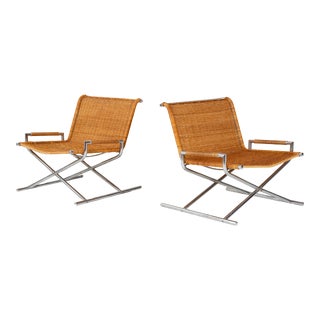 After Ward Bennett Sled Lounge Chairs for Selig For Sale