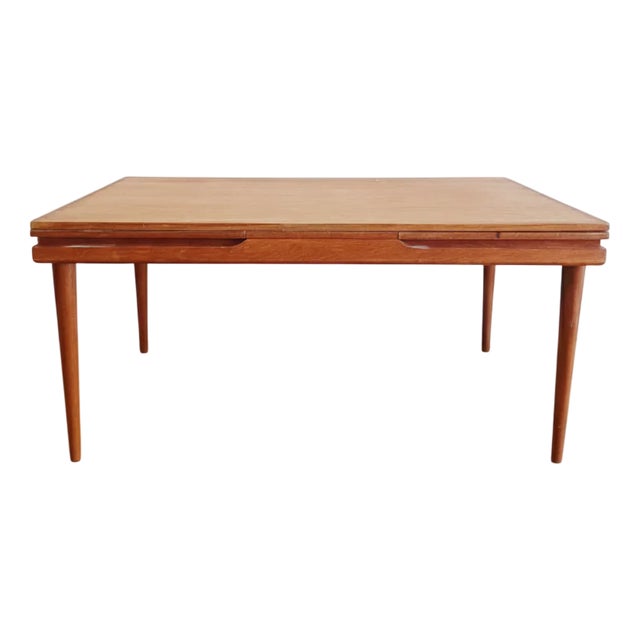 Danish Rectangular Extendable Teak Table, 1960s For Sale