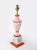 Orange and Blue Hand-Painted Table Lamp For Sale - Image 9 of 9