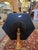 Brown 1990s Vintage Maitland Smith Hexagonal Table With Embossed Leather Top and Tripod Feet For Sale - Image 8 of 9