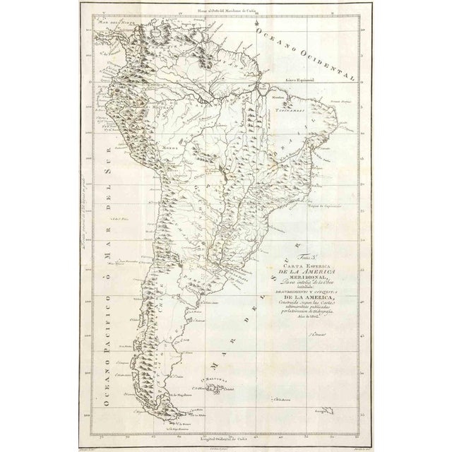 Tomàs Gozàlez, Direccion de Hidrografia\., Etching, 1802 For Sale