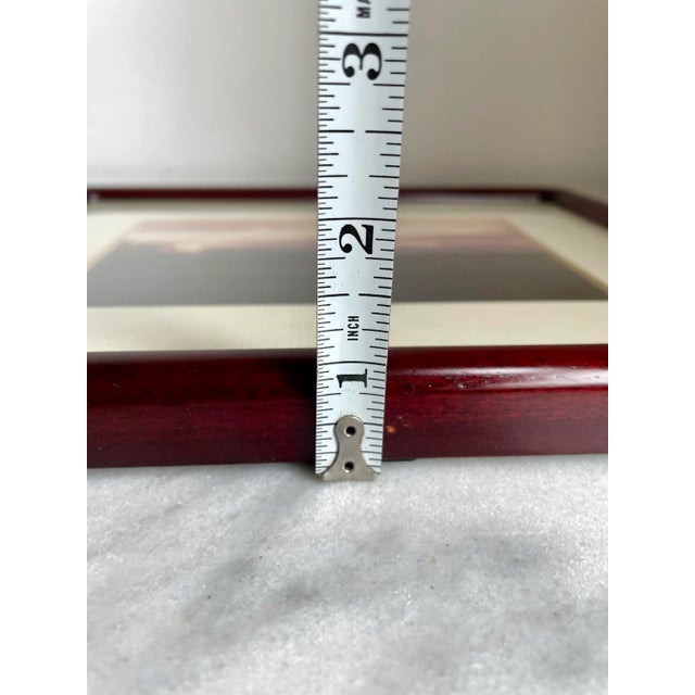 Red Late 20th Century Rosewood Picture Frame For Sale - Image 8 of 8