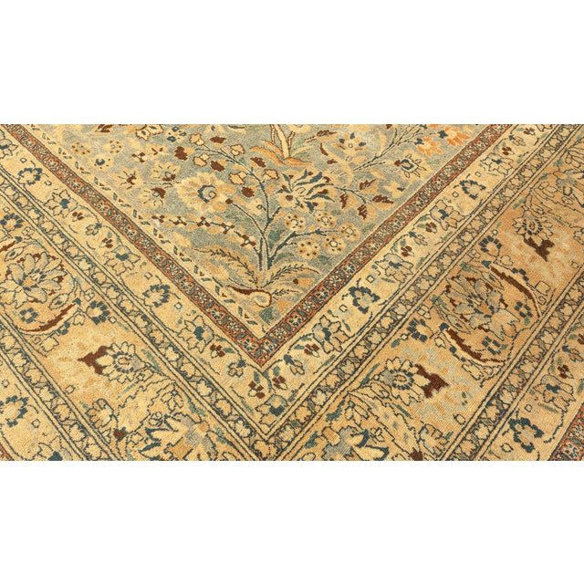 Textile Fine Persian Khorassan Botanic Handmade Wool Carpet For Sale - Image 7 of 9