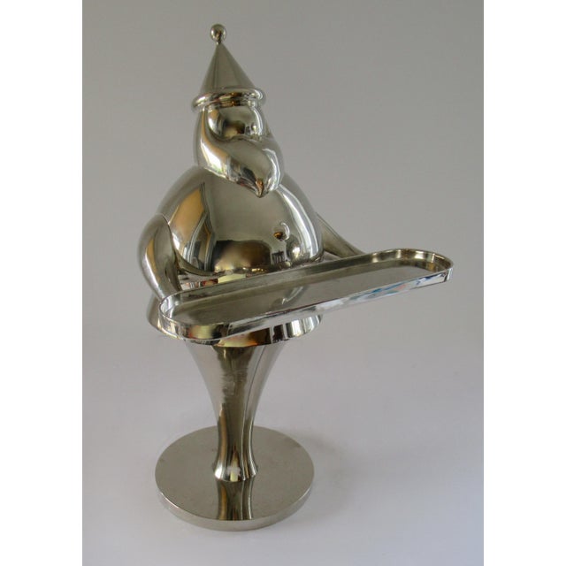 Huge Pottery Barn Santa Baby Silver Art Deco Style Vintage Christmas Collectible Candle Holder Chairish